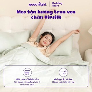 Chăn Mùa Hè Mát Lạnh Tencel Vua Nệm Airsilk 2mx2m2 Cho Mẹ Và Bé, Chăn Hè Nằm Phòng Điều Hòa