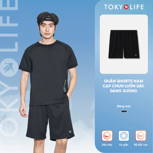 Quần shorts NAM cạp chun luồn dây, dáng suông TOKYOLIFE 40000356