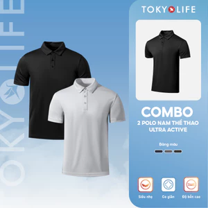 Combo Áo Polo nam Ultra Active dáng suông khô thoáng thấm hút tốt Menswear TOKYOLIFE 40000970