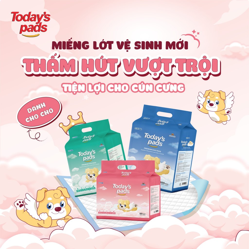 (MUA NHIỀU GIẢM GIÁ) Miếng lót vệ sinh cho chó PURMI PAD 50 miếng 40cm x 50cm