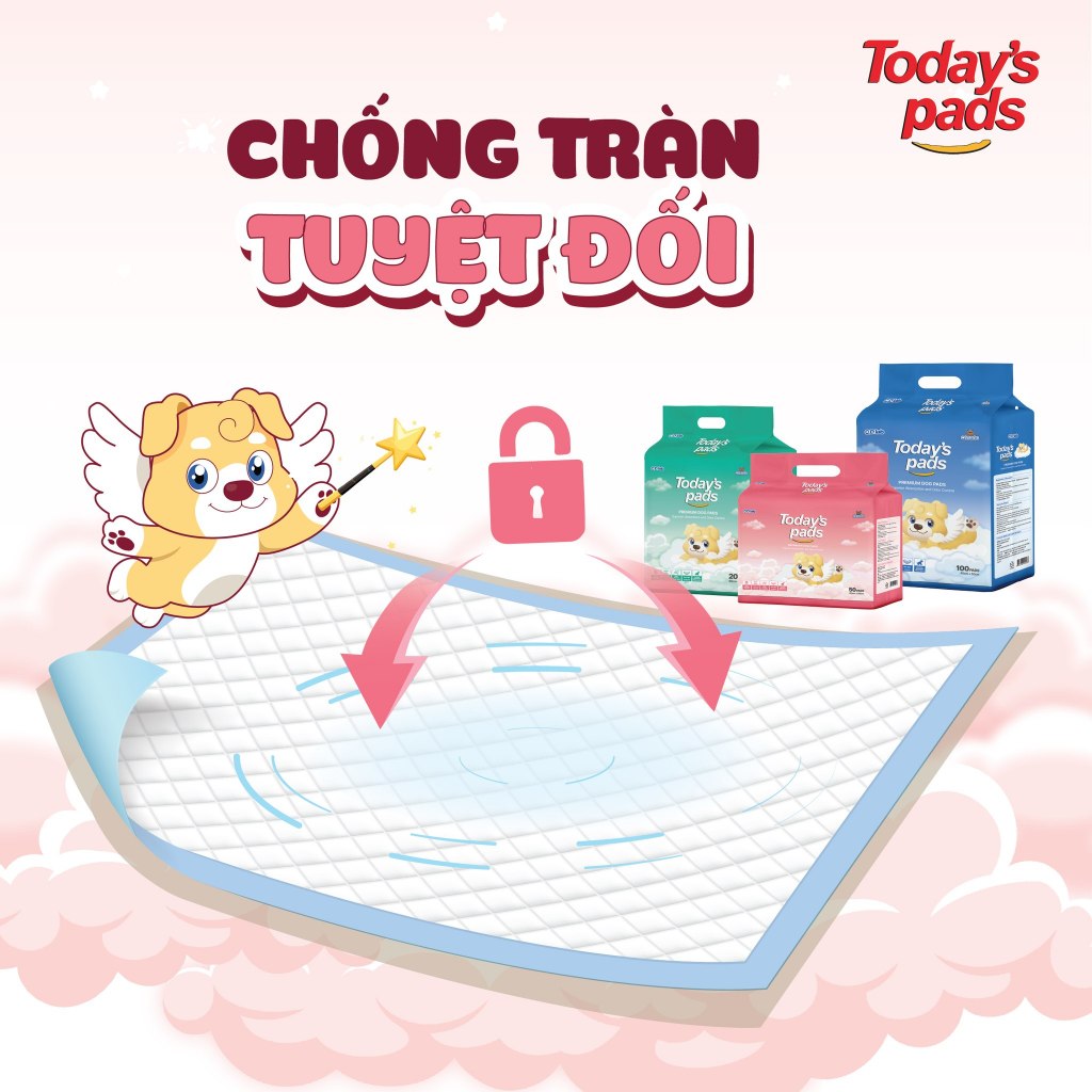 (MUA NHIỀU GIẢM GIÁ) Miếng lót vệ sinh cho chó PURMI PAD 50 miếng 40cm x 50cm