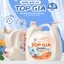 Can Nước Giặt TopGia 4.5KG 2 Vòi Tiện Lợi, Lưu Hương 100H, Dịu Nhẹ Kháng Khuẩn 99%