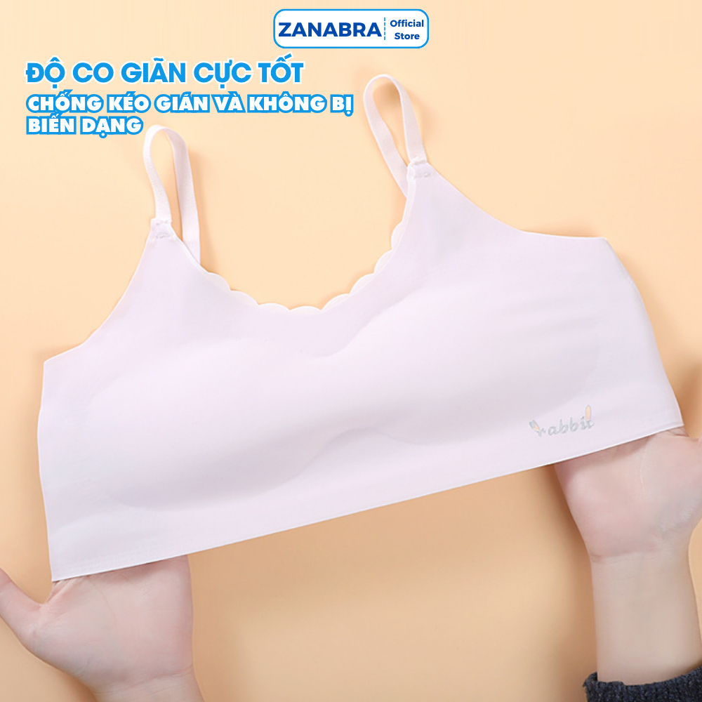 Áo Lá Cho Bé Gái Có Mút Ngực Mỏng Nhẹ - Áo Lót Nữ Học Sinh Chất Su Mát Mịn Thoáng Khí ZANABRA B7133