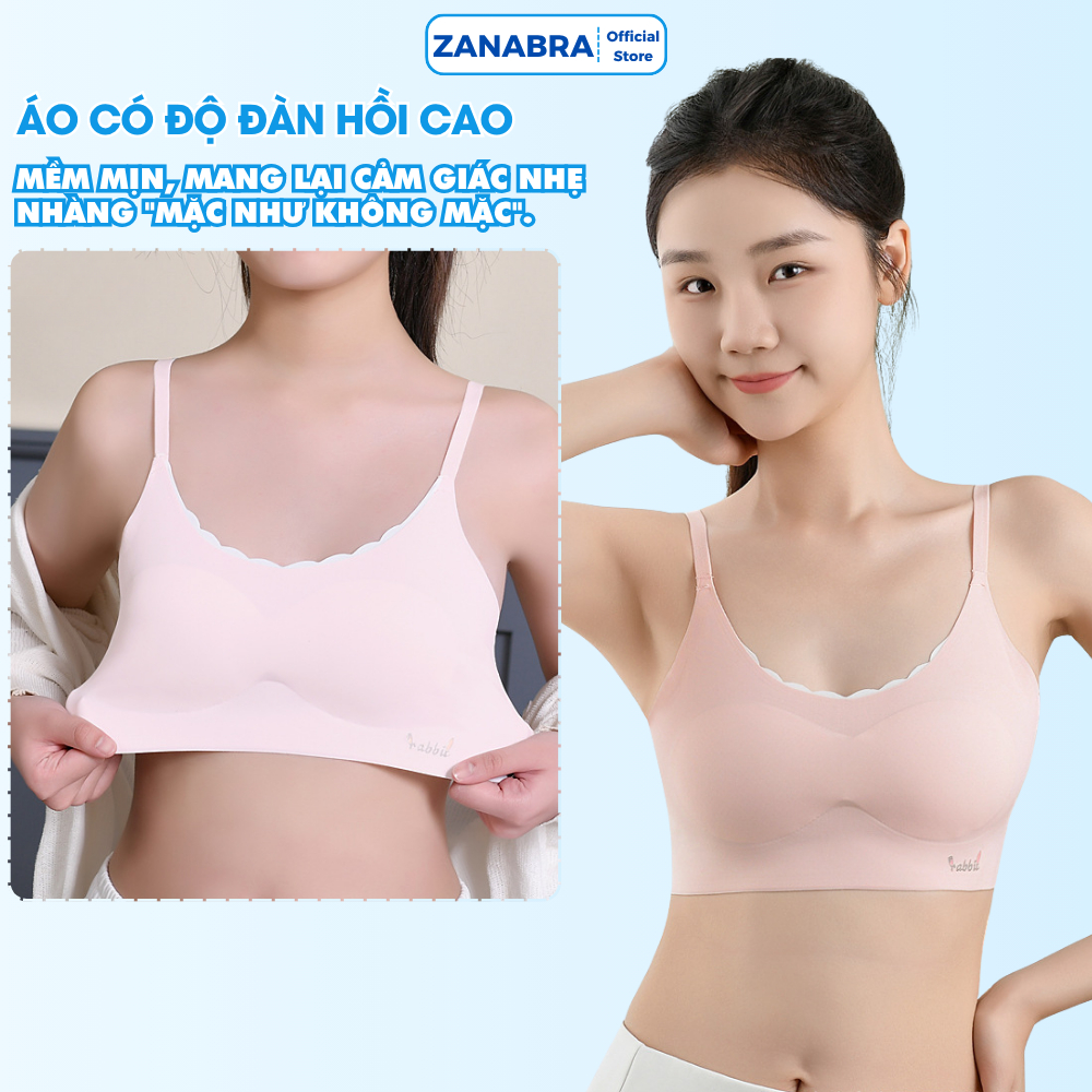 Áo Lá Cho Bé Gái Có Mút Ngực Mỏng Nhẹ - Áo Lót Nữ Học Sinh Chất Su Mát Mịn Thoáng Khí ZANABRA B7133