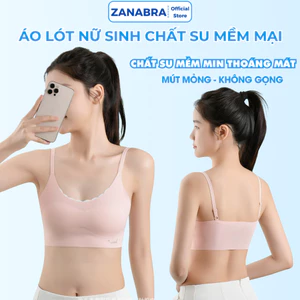 Áo Lá Cho Bé Gái Có Mút Ngực Mỏng Nhẹ - Áo Lót Nữ Học Sinh Chất Su Mát Mịn Thoáng Khí ZANABRA B7133