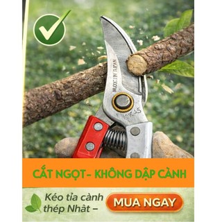 Kéo Tỉa Cành Thép Nhật SK5 Siêu Bén – Tặng Lò Xo Dự Phòng, Kéo Cắt Cây, Tỉa Cành Bonsai