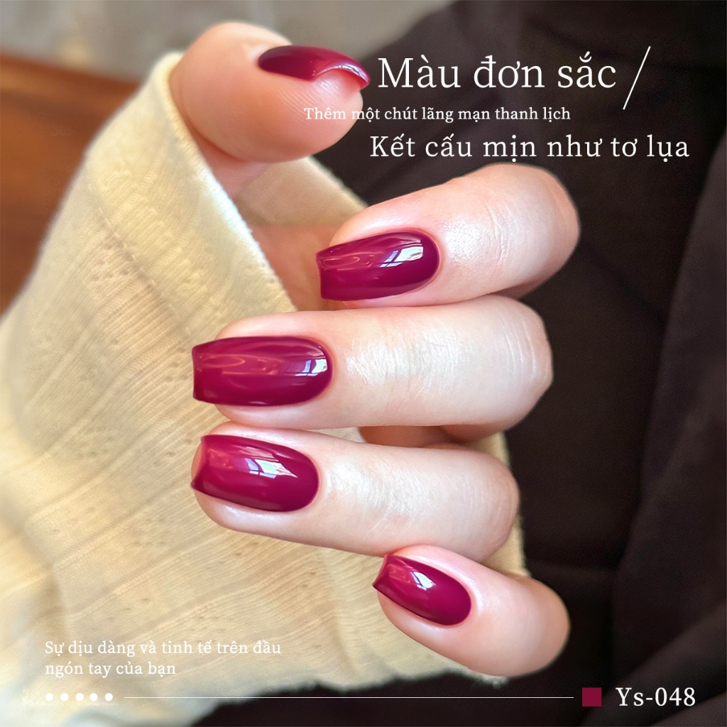 XEIJAYI 10ml - Sơn móng tay dạng gel màu đỏ mận mới, màu sắc bền lâu, phù hợp cho mọi mùa.