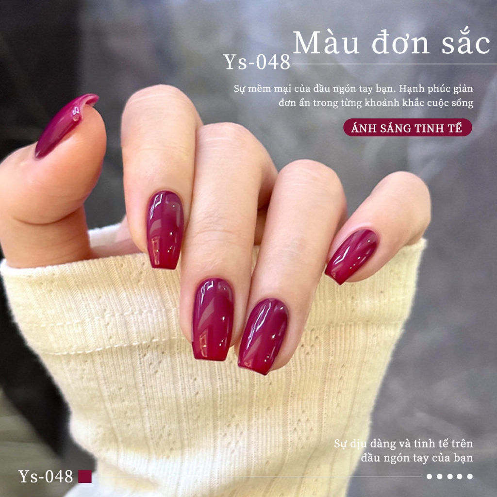 XEIJAYI 10ml - Sơn móng tay dạng gel màu đỏ mận mới, màu sắc bền lâu, phù hợp cho mọi mùa.