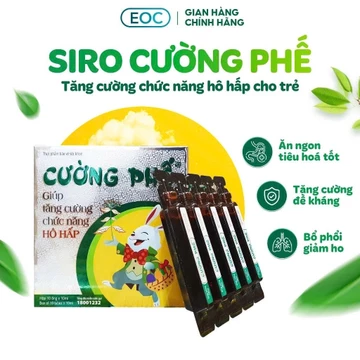 Combo 3 Hộp Siro Ho Thảo Dược Cường Phế- Bổ Phế, Hỗ Trợ Giảm Ho, Tăng Cường Hô Hấp, Hộp 10 Ống X10ml
