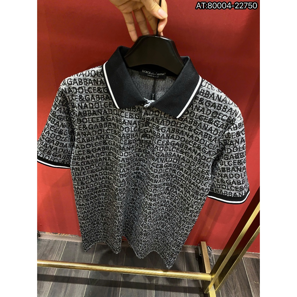 ÁO polo nam SC cổ tròn họa tiết tay ngắn phong cách trẻ trung chuẩn from