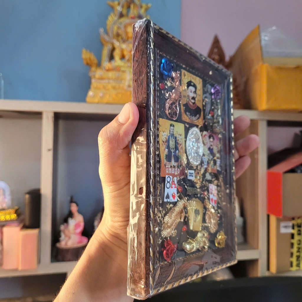 Tranh Trang Trí Để Bàn 13x18cm Khung Gỗ Viền Nổi Sang Trọng