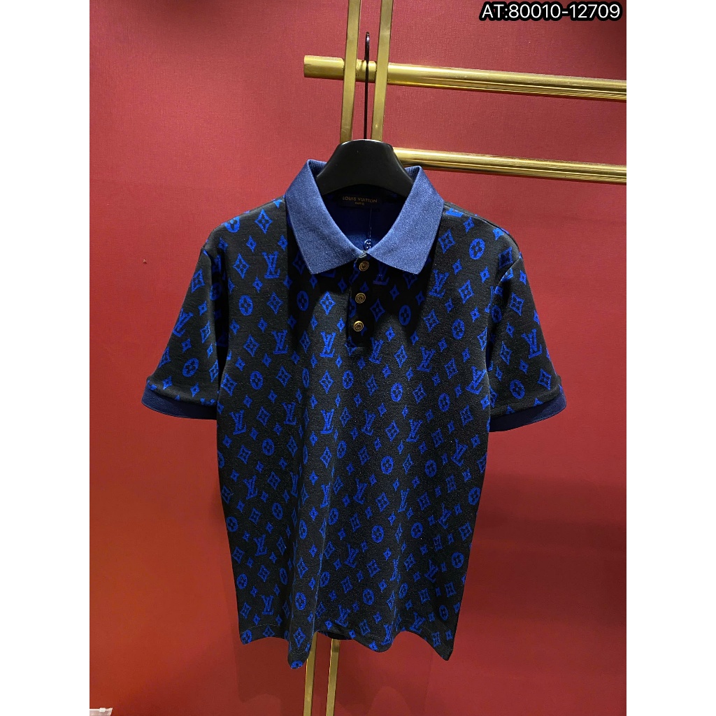 ÁO polo nam cổ tròn họa tiết tay ngắn phong cách trẻ trung chuẩn from