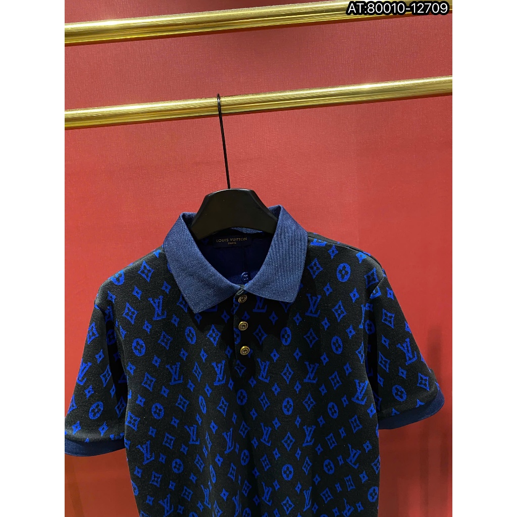 ÁO polo nam cổ tròn họa tiết tay ngắn phong cách trẻ trung chuẩn from
