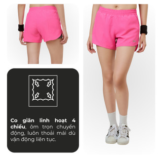 Quần Shorts Thể Thao Nữ 02 lớp VELOSAR RSP-20061 – Nhẹ, Nhanh Khô, Co Giãn, Thoáng Mát