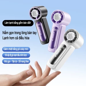 Quạt cầm tay mini 98g - Gió Lạnh 16°C, Pin Trâu, Thiết Kế Nhỏ Gọn Dễ Mang Theo Pin Sạc USB Thiết Kế Nhỏ quạt cầm