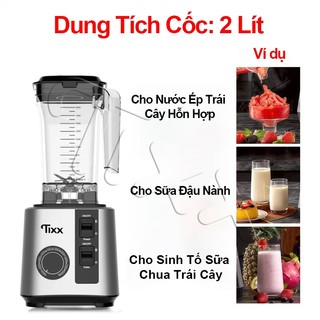 TIXX Máy Xay Sinh Tố Đa Năng Xay Đá Viên 1000W điều chỉnh nhiều cấp độ Máy Xay Đa Năng