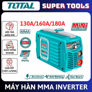 TOTAL Máy hàn MMA Inverter 130A/73V , 160A/81V , 180A/85V , TW213018 , TW216018 , TW218016