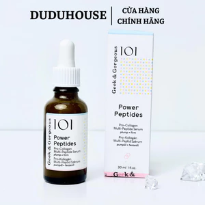 Tinh Chất Geek & Gorgeous Power Peptides Tăng Sinh Collagen, Giảm Nếp Nhăn, Phục Hồi 30ml Duduhouse