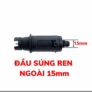Đầu béc rửa xe, Đầu béc ren ngoài mỏ vịt kiểu gài gắn cần xịt rửa áp lực cao ren xoáy 14mm và 16mm