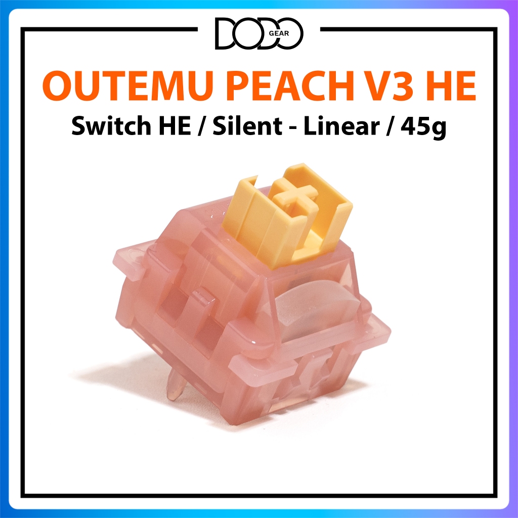 Switch Outemu Magnetic Silent Peach V3 HE Linear 45g công tắc bàn phím Switch Outemu Silent Peach V3 HE DoDo Gear | BigBuy360 - bigbuy360.vn