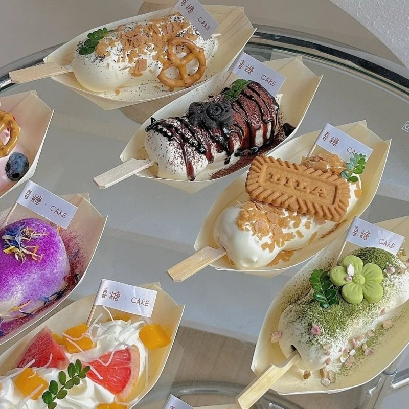 Khay phục vụ thực phẩm, đĩa sushi, đa kích thước sáng tạo, 50 khay đựng đồ ăn dùng một lần hình thuyền