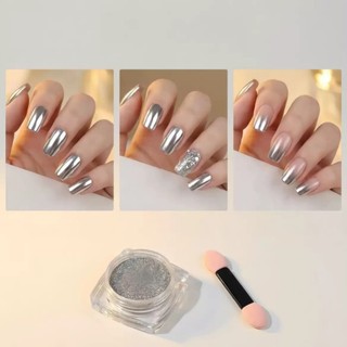 Bột Tráng Gương Nail Chrome Powder – Bạc, Vàng, Đồng, Hồng, Champagne – Hiệu Ứng Gương Nail UV/LED Thegioinail666