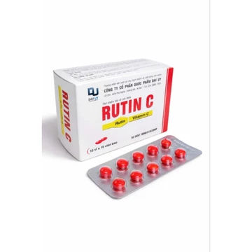 [ NTNT ] Rutin C Đại Uy - bổ sung vitamin C - hộp 100 Viên Giúp phòng ngừa nhiệt miệng,suy giãn tĩnh