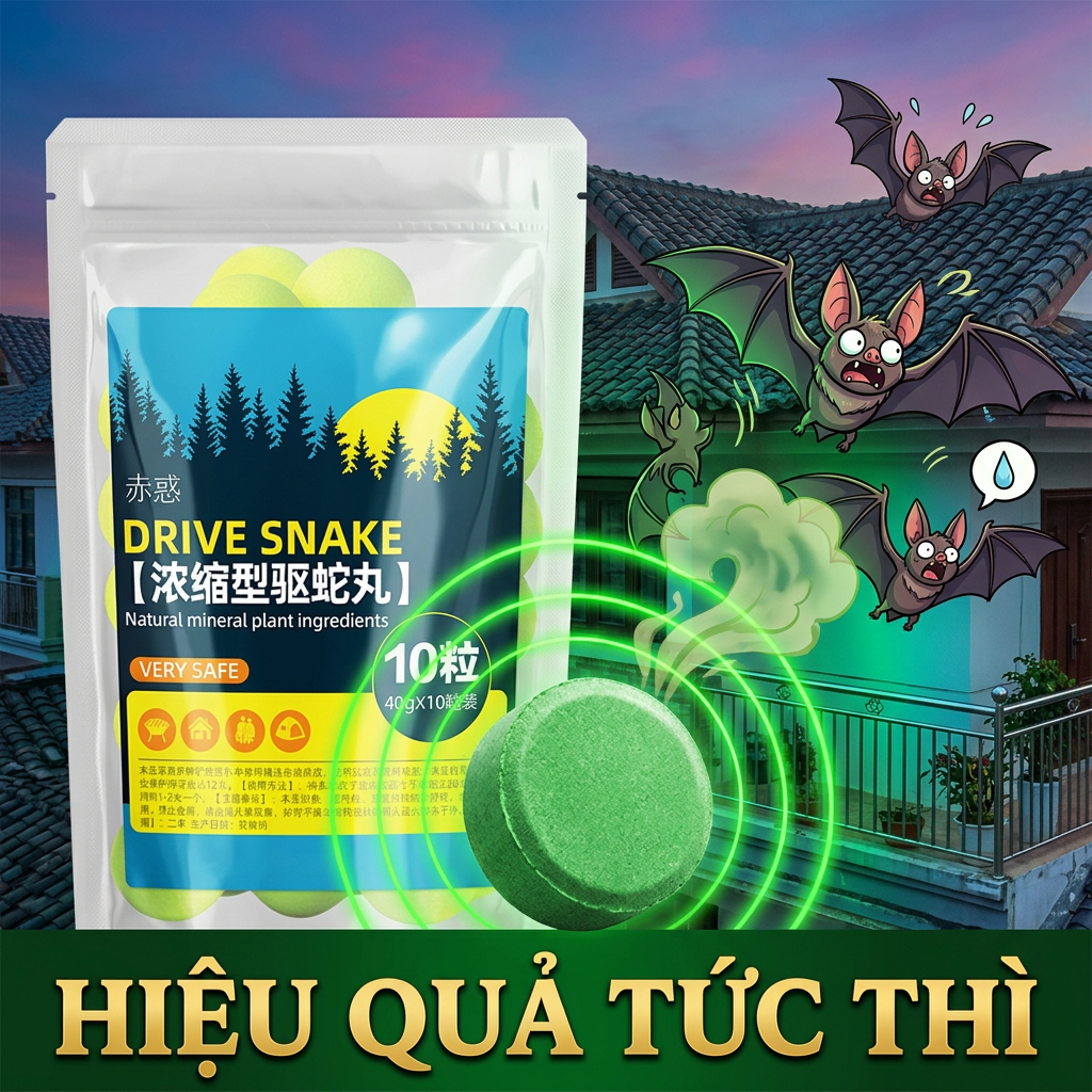 💥 Thuốc đuổi dơi 100% từ thực vật – An toàn cho người & thú cưng, hiệu quả lâu dài ✅