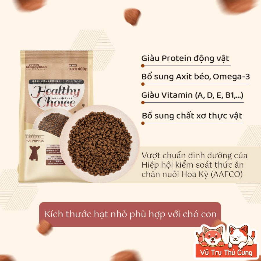 (1,5Kg) Thức Ăn Hạt Cho Chó Healthy Choice Thương Hiệu Doggyman