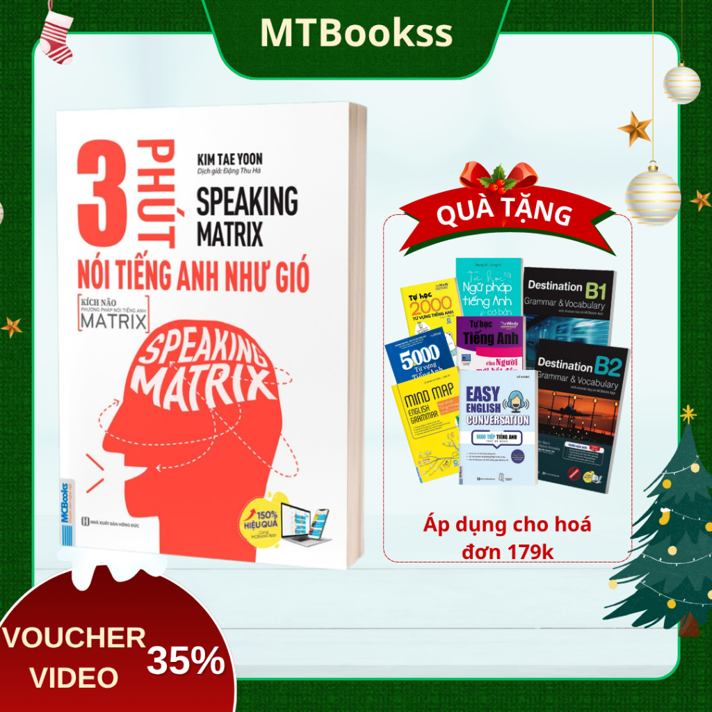 Sách - Speaking Matrix 3 Phút Nói Tiếng Anh Như Gió - MCBooks