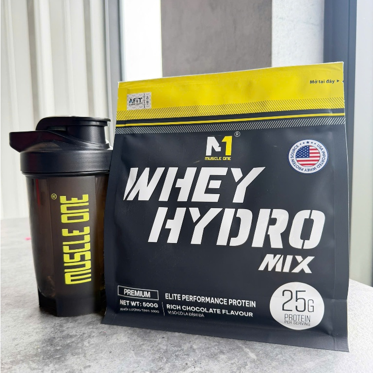 Whey protein Hydro Mix M1 - Hỗ trợ tăng cơ hiệu quả nhanh kèm tặng Bình lắc - Hàng Chính Hãng