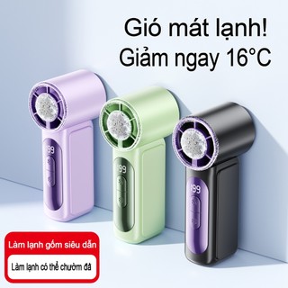 Quạt Cầm Tay Siêu Mát - Công Nghệ Làm Lạnh Băng Gốm, 199 Tốc Độ Gió, Nhỏ Gọn Tiện Lợi