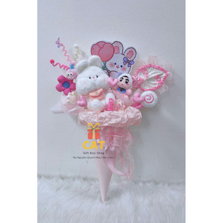 Ốc Quế Full size Gấu Dễ Thương , Bó Hoa Gấu Bông Quà Tặng Sinh Nhật, Tỏ Tình, Quà Tặng Bạn Gái Dễ Thương