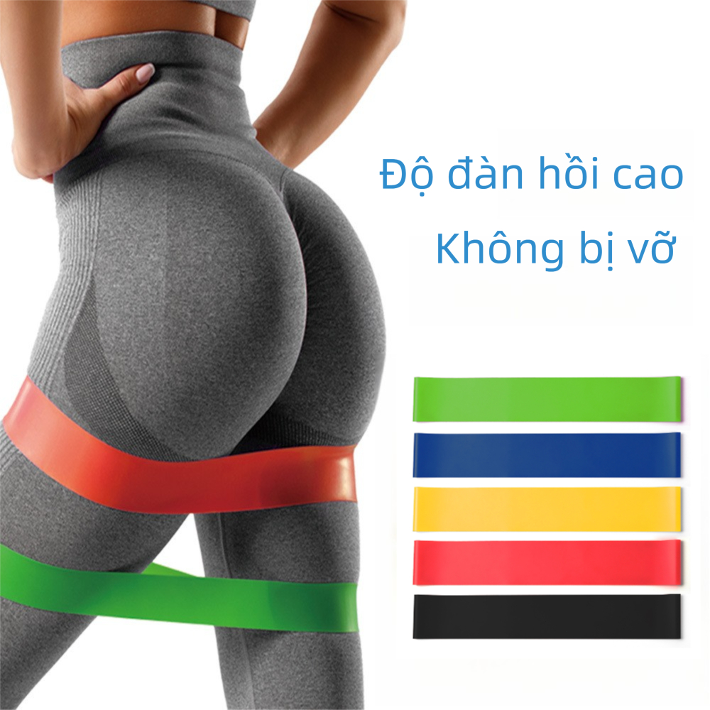Dây Kháng Lực TPE Tập Gym, Yoga – Dây Tập Mông Nâng Mông, Dây kháng lực tập mông đùi, Dụng Cụ Tập Thể Dục Tại Nhà