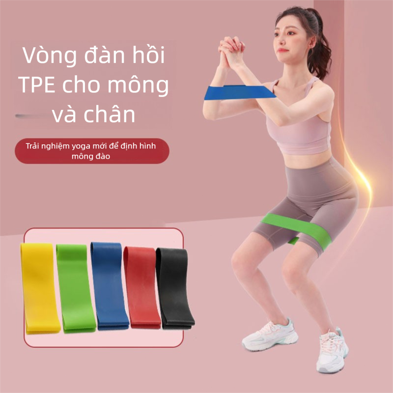 Dây Kháng Lực TPE Tập Gym, Yoga – Dây Tập Mông Nâng Mông, Dây kháng lực tập mông đùi, Dụng Cụ Tập Thể Dục Tại Nhà