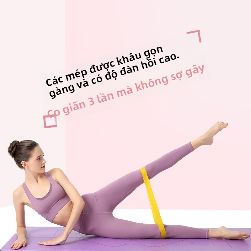 Dây Kháng Lực TPE Tập Gym, Yoga – Dây Tập Mông Nâng Mông, Dây kháng lực tập mông đùi, Dụng Cụ Tập Thể Dục Tại Nhà