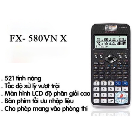 Máy tính học sinh Fx-580vnx ( Màu Hồng) mới nhất dành cho học sinh - Máy Tính Giá Rẻ - Hàng Thái Bảo Hành 1