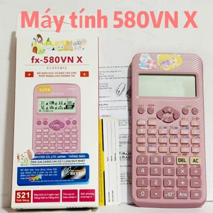 Máy tính học sinh Fx-580vnx ( Màu Hồng) mới nhất dành cho học sinh - Máy Tính Giá Rẻ - Hàng Thái Bảo Hành 1