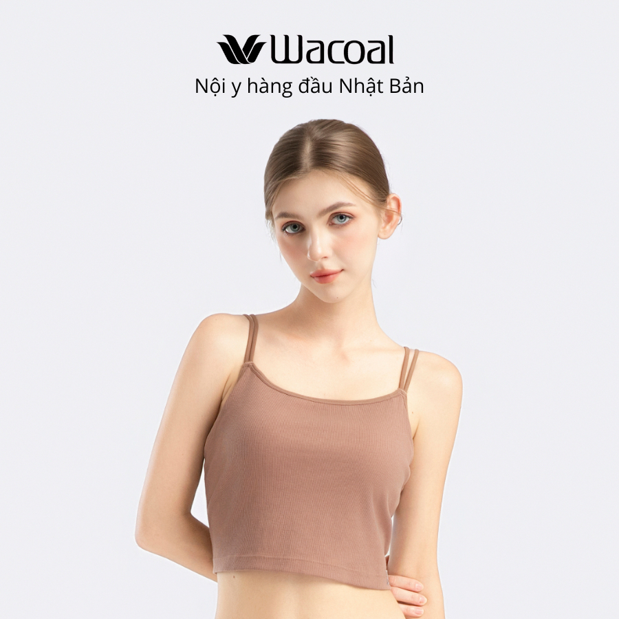 Áo 2 dây kèm mút bra top Wacoal Peach John I25WLJ030 dáng ngắn full cup - 25WLJ030
