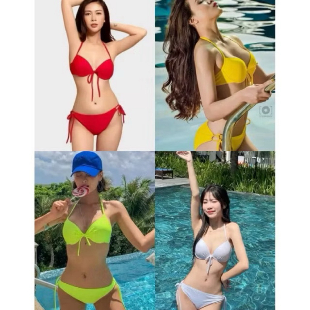 BIKINI DTD 2 mảnh gọng nâng ngực ,quần ship luồn dây tôn dáng