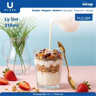 Bộ 6 Ly cốc thủy tinh U Glass 310ml kiểu lùn - PUG389, thủy tinh cao cấp