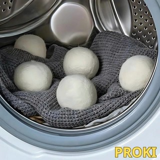 Bóng Sấy Len Cừu PROKI Mềm Vải, Sấy Khô Nhanh, Giảm Tĩnh Điện, Khử Mùi Hiệu Quả, Tái Sử Dụng