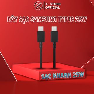 Dây sạc Samsung chuẩn Type C to Type C, cáp sạc nhanh 25W cho S23 S22 Note 20, dây sạc Samsung cho điện thoại DSSSS21