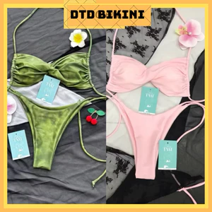 Bikini DTD áo tắm hai mảnh bassi xoắn ngực quần lọt nhỏ siêu sang ( hàng cao cấp)