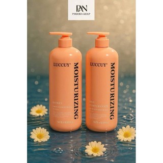 (auth) Cặp dầu gội xả MOISTURIZING LUCCY 1000ml Phục Hồi Ngăn Tóc Gãy Rụng , Siêu Mềm Mượt Tóc