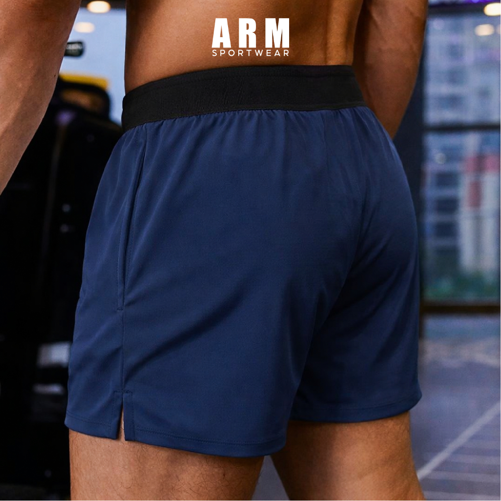Quần Thể Thao Nam ARM Cạp Chun, Combo 2 Quần Power Short Tập Gym, Chạy Bộ Thoải Mái