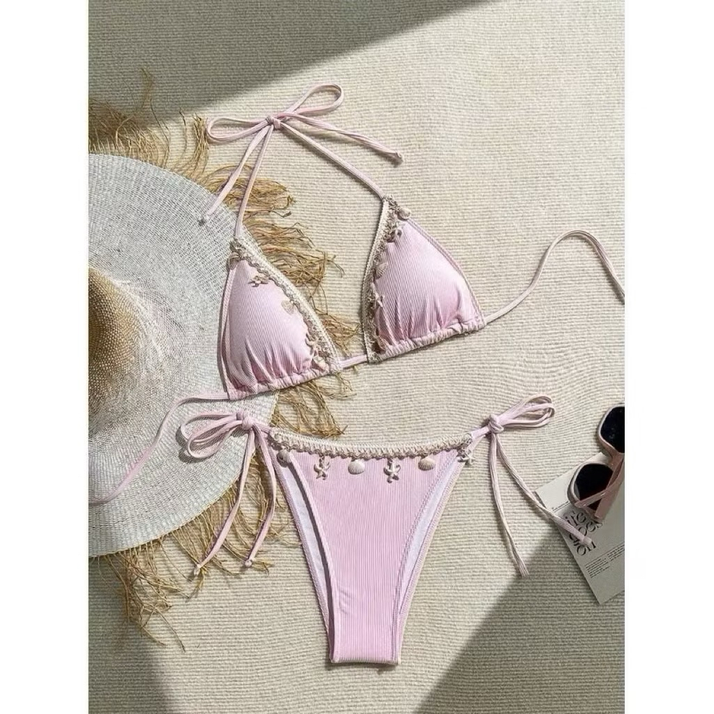 Bikini DTD 2 mảnh sexxy phụ kiện sò kèm theo( hàng sẳn HCM có ship hoả tốc)