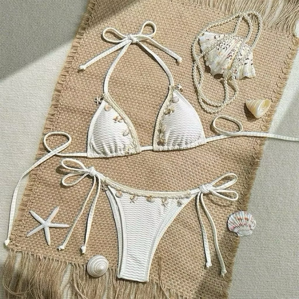 Bikini DTD 2 mảnh sexxy phụ kiện sò kèm theo( hàng sẳn HCM có ship hoả tốc)