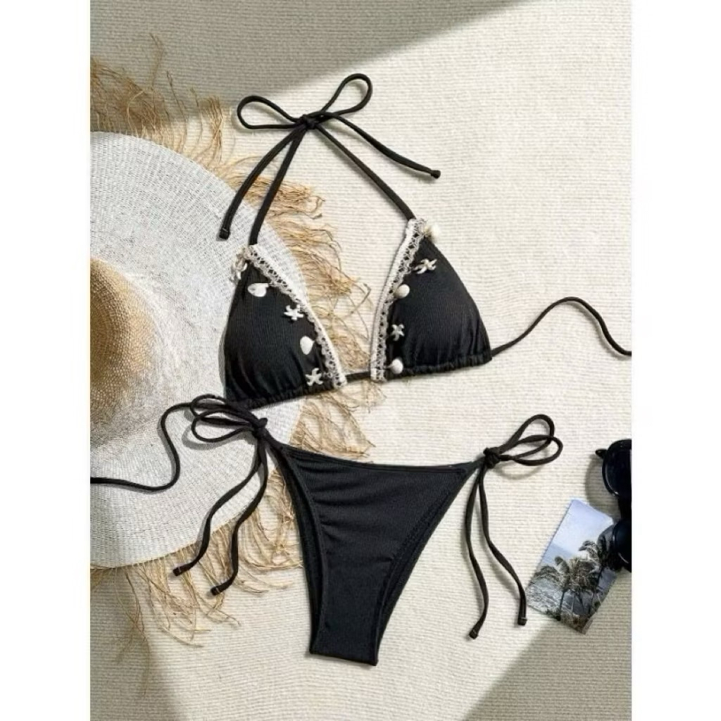 Bikini DTD 2 mảnh sexxy phụ kiện sò kèm theo( hàng sẳn HCM có ship hoả tốc)