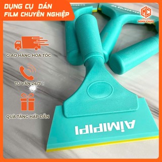 Gạt nước dán phim cách nhiệt, phim dán tường, đề can, vệ sinh ô tô chuyên dụng, lưỡi cao su cán ngắn